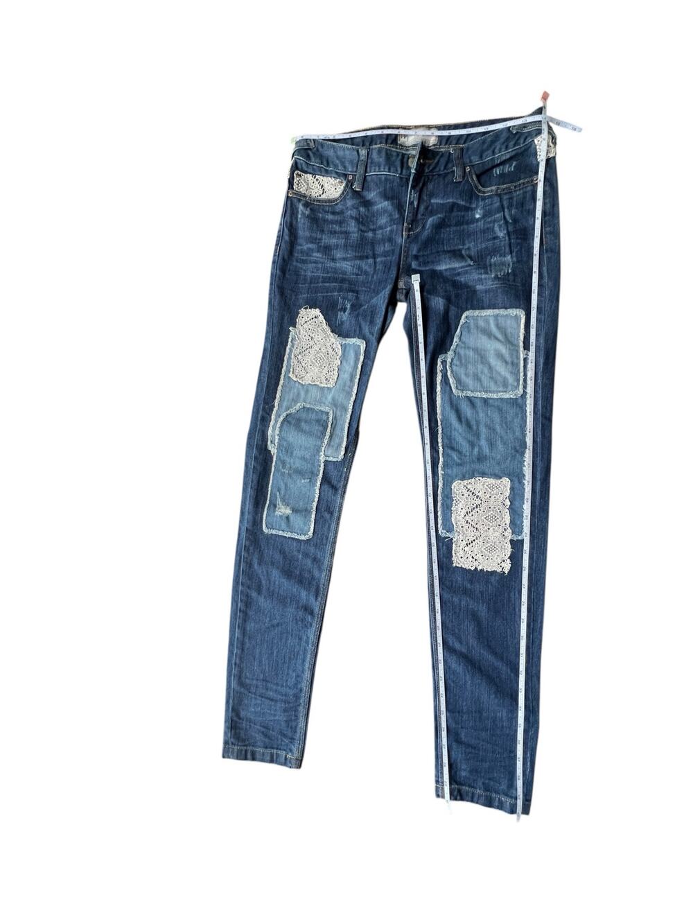 Free People Patchwork Jeans